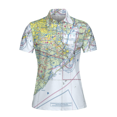 Women Polo Shirt The Galveston Aviator VFR Women's Polo Shirt