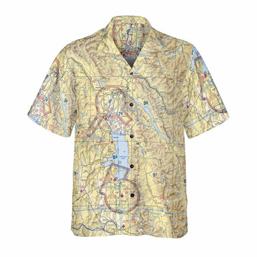AOP Coconut Button Shirt The Glacier Park Aviator VFR Coconut Button Camp Shirt