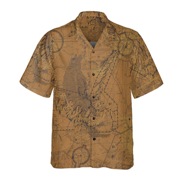 AOP Coconut Button Shirt The Grand Canyon Deep Gold VFR Coconut Button Camp Shirt