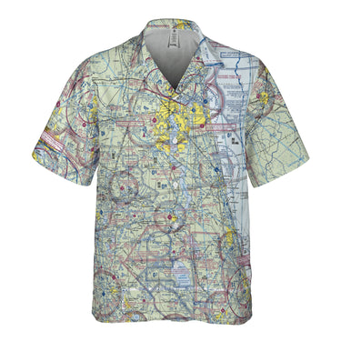 AOP Hawaiian Shirt The Jacksonville to Daytona Aviator Pocket Camp Shirt