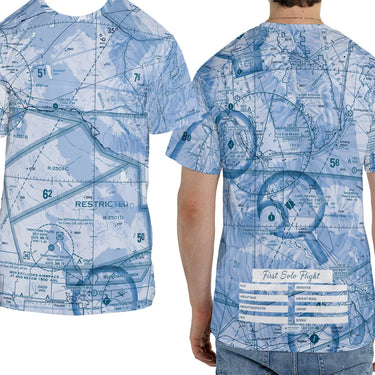Tee Shirt The Lake Havasu City VFR Blue First Solo Tee