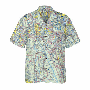 AOP Coconut Button Shirt The Lakeland Aviator VFR Coconut Button Camp Shirt