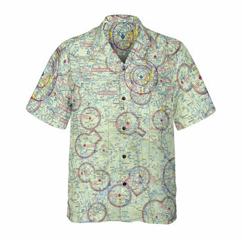 AOP Coconut Button Shirt The Lexington Aviator VFR Coconut Button Camp Shirt