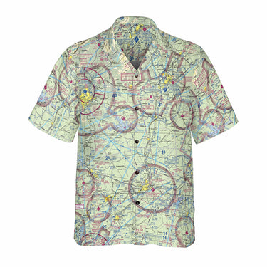 AOP Coconut Button Shirt The Lynchburg Aviator VFR Coconut Button Camp Shirt