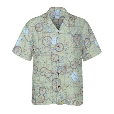 AOP Coconut Button Shirt The Minnesota Lakes Flight Above Coconut Button Camp Shirt