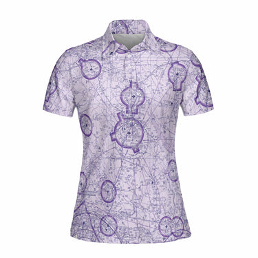 Women Polo Shirt The Nacogdoches Purple VFR Women's Polo Shirt