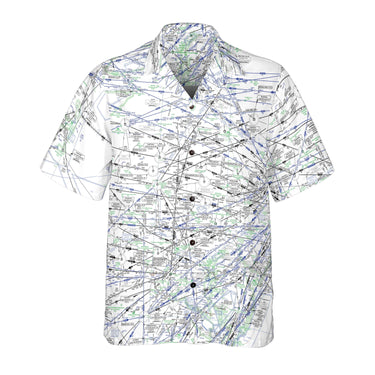 AOP Coconut Button Shirt The Northeast Flight Above IFR Coconut Button Camp Shirt