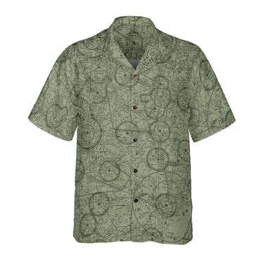 AOP Coconut Button Shirt The OD Green Central North Carolina Aviator Coconut Button Camp Shirt
