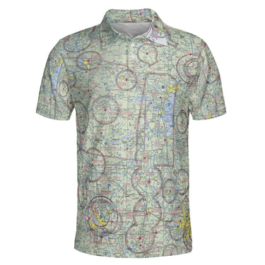 AOP Polo Shirt The Oshkosh VFR Aviator Polo Shirt