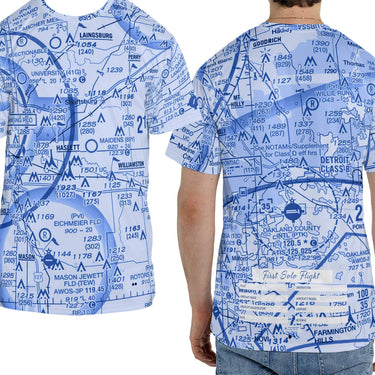 Tee Shirt The Pontiac KPTK First Solo Blue Tee