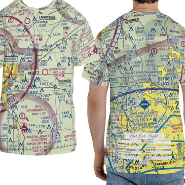 Tee Shirt The Pontiac KPTK First Solo VFR Tee