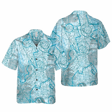AOP Coconut Button Shirt The Sacramento Tropical Turquoise Coconut Button Camp Shirt