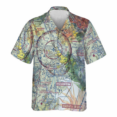 AOP Hawaiian Shirt The Savannah Luau Pocket Camp Shirt
