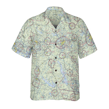 AOP Coconut Button Shirt The Shreveport and Barksdale Coconut Button Camp Shirt