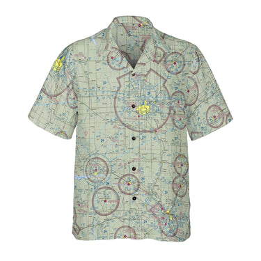 AOP Coconut Button Shirt The Sioux Falls SD Aviator VFR Coconut Button Camp Shirt