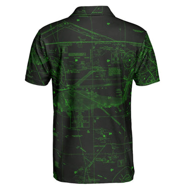AOP Polo Shirt The South Florida Night Vision Blackhawk Polo