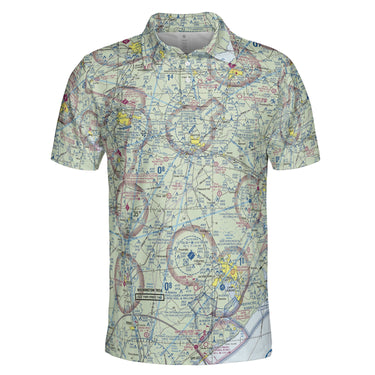AOP Polo Shirt The South Oaks Aviator VFR Polo Shirt