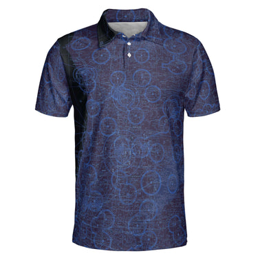 AOP Polo Shirt The Southwest Michigan Night Flight Polo
