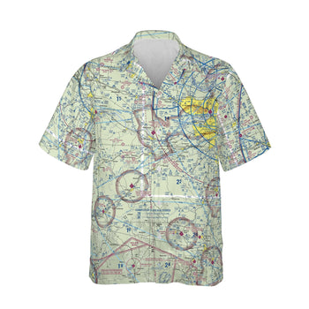 AOP Hawaiian Shirt The Spirit of St. Louis VFR Flight Above Camp Shirt