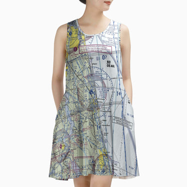 AOP Sleeveless Dress The St Augustine to Inverness Sundress
