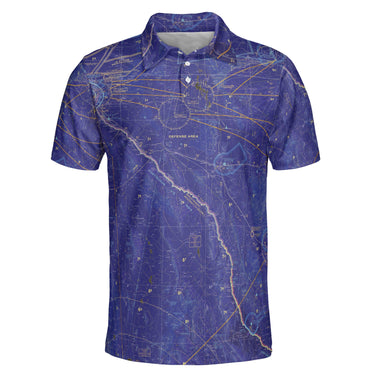 AOP Polo Shirt The West Texas Night Blues Polo Shirt