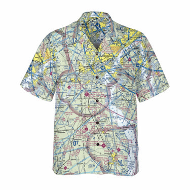 AOP Coconut Button Shirt The Wilmington Aviator VFR Coconut Button Camp Shirt
