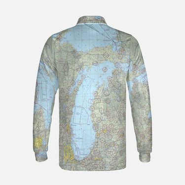 The Great Lakes VFR Long Sleeve Polo Shirt