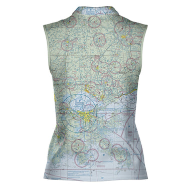 The New Orleans to Hattiesburg Women's Sleeveless Polo Shirt