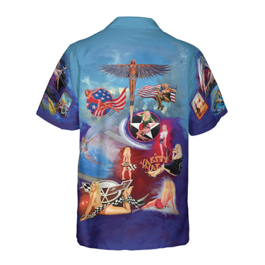The JS Pinups Coconut Button Camp Shirt
