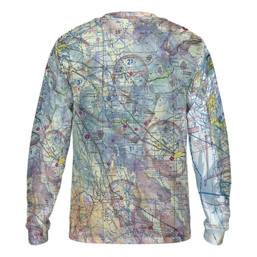 The San Francisco Luau Long Sleeve Performance Crewneck Shirt