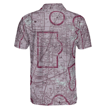The Vance VFR Maroon and Gray Polo Shirt