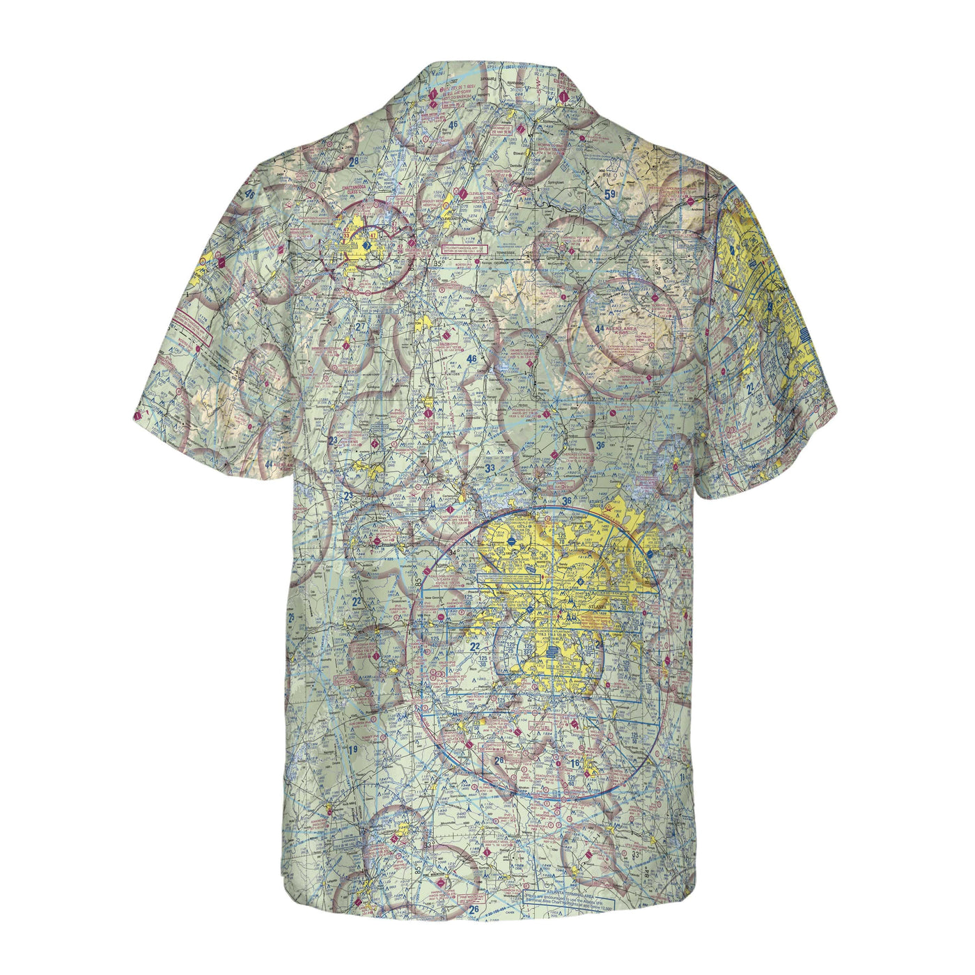 AOP Custom Regular Fit Hawaii Shirt The Atlanta to Chattanooga Flight Above Coconut Button Camp Shirt