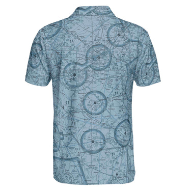AOP Polo Shirt The Auburn Blues Sports Polo
