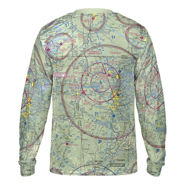 AOP Long Sleeve Tee The Bentonville Aviator VFR Long Sleeve Crewneck Tee Shirt