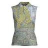 Women Polo Shirt The Chicago Aviator Women's Sleeveless Polo Shirt