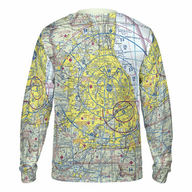 AOP Long Sleeve Tee The Chicago VFR Long Sleeve Performance Crewneck Shirt