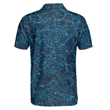 AOP Polo Shirt The Dayton and Wright Patterson Midnight Sky Polo Shirt