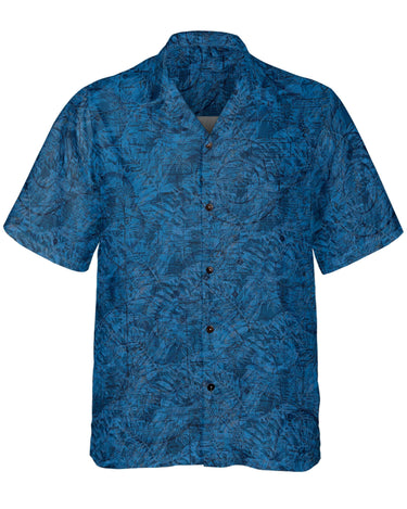 AOP Coconut Button Shirt The Dayton - Wright Patterson Tropical Blue Coconut Button Camp Shirt