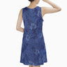 AOP Sleeveless Dress The Detroit Blue Summer Flowers Sundress