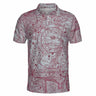 AOP Polo Shirt The DFW Maroon and Gray Aviator Polo