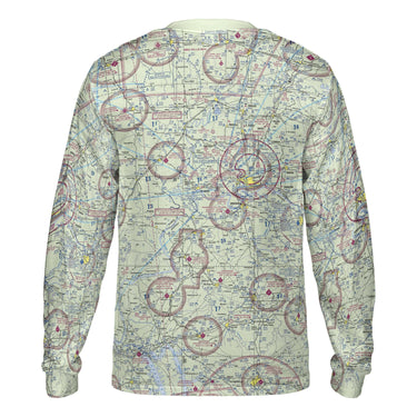 AOP Long Sleeve Tee The Evansville Aviator Long Sleeve Crewneck Tee Shirt