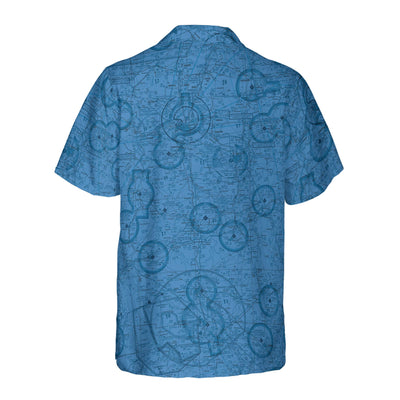 AOP Coconut Button Shirt The Evansville to Owensboro Blue Aviator Coconut Button Camp Shirt