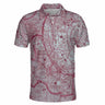 AOP Polo Shirt The Fort Worth Maroon and Gray Aviator Polo