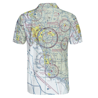 AOP Polo Shirt The Ft Myers Coastal Flight Polo