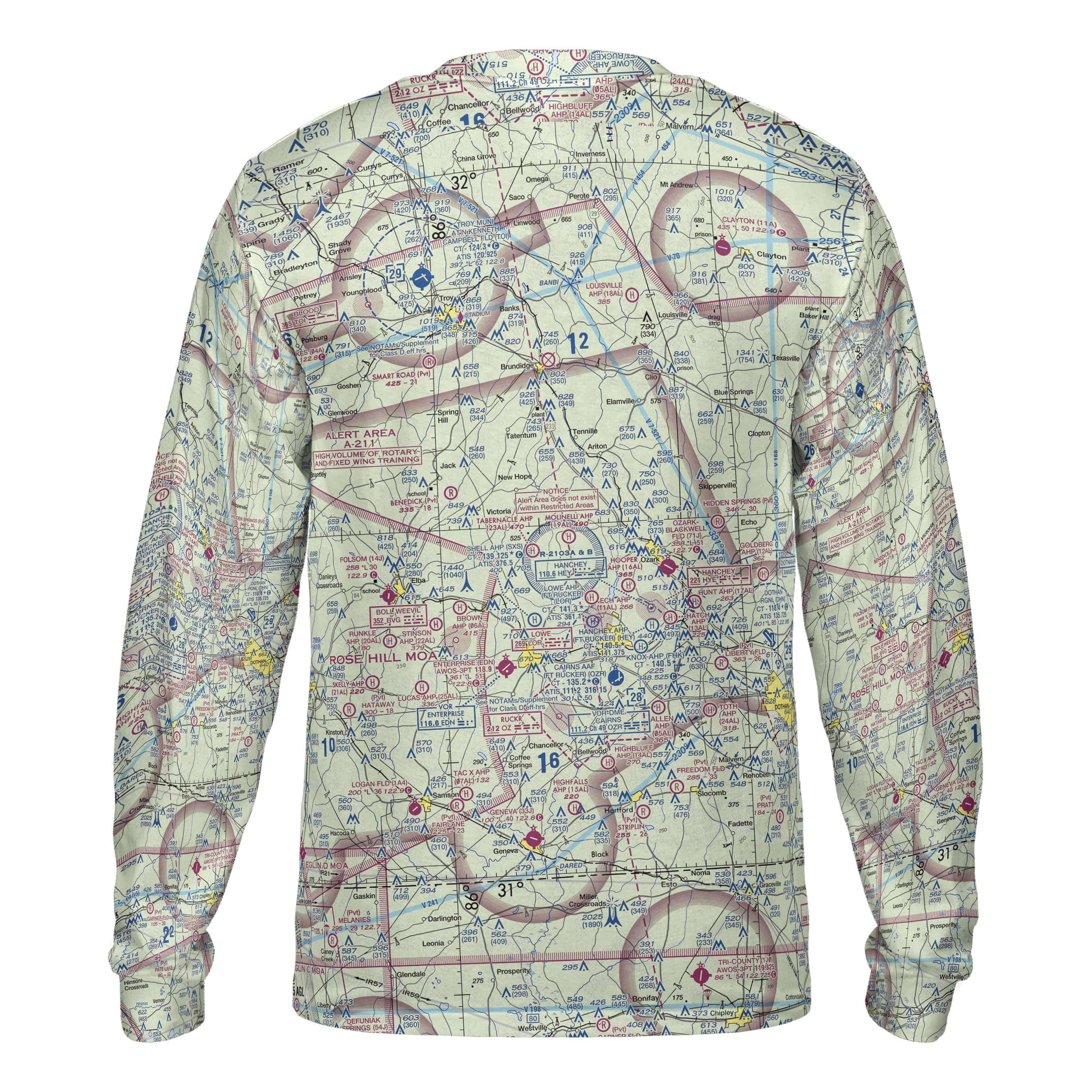 Above The Best Logo Fort Rucker The Ft Rucker VFR Long Sleeve Crewneck Tee Shirt – pilotquarters