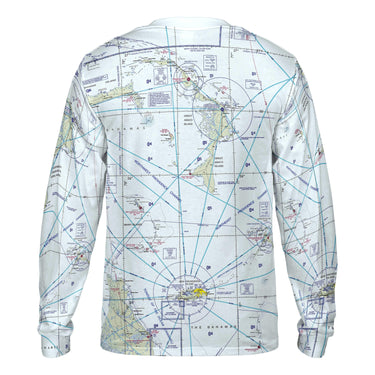 AOP Long Sleeve Tee The Great Abaco Island Long Sleeve Crewneck Tee Shirt