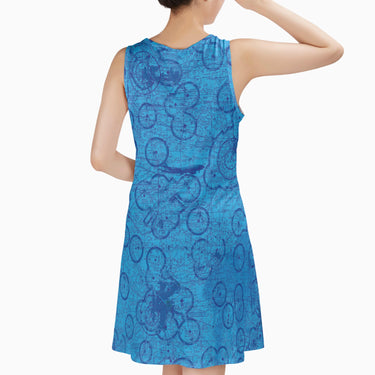 AOP Sleeveless Dress The Grissom Blue Aviator KC-135 Sundress