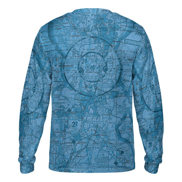 AOP Polo Shirt The Hartford Aviator Blues Long Sleeve Crewneck Tee Shirt