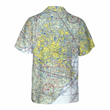 AOP Pocket Hawaiian Shirt The Houston Aviator VFR Pocket Shirt