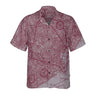 AOP Coconut Button Shirt The Houston Maroon and Gray Bravo Coconut Button Camp Shirt